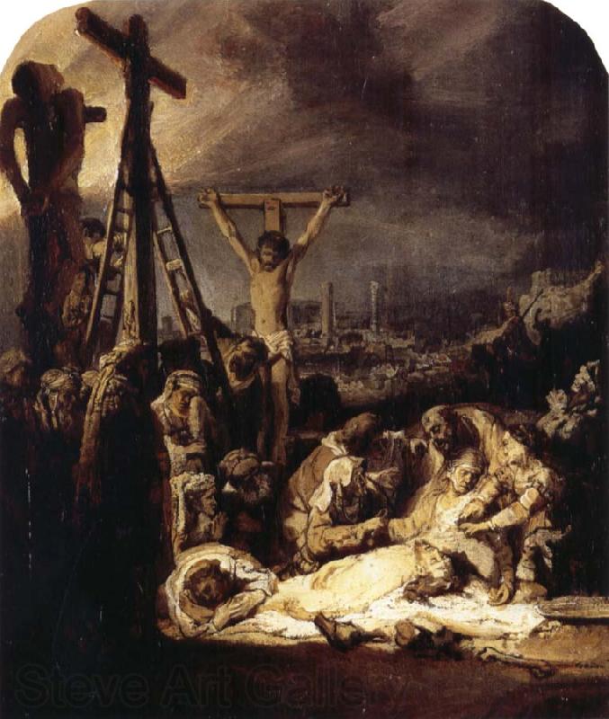 REMBRANDT Harmenszoon van Rijn The Lamentation over the Dead Christ France oil painting art